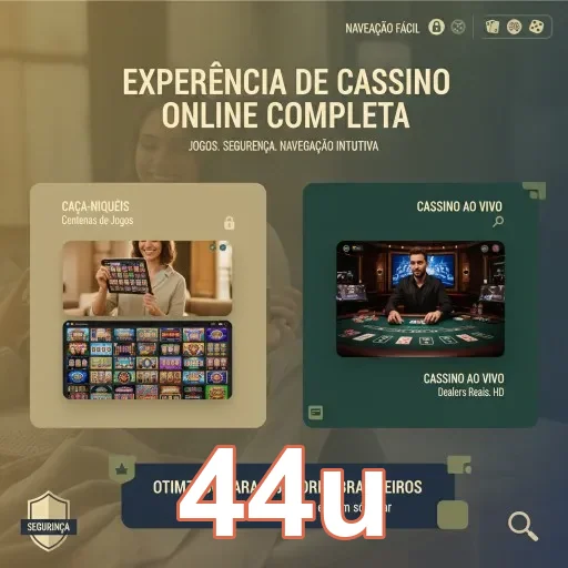Ilustração de Explore os Slots e Serviços VIP da 44u para Ganhos Rápidos